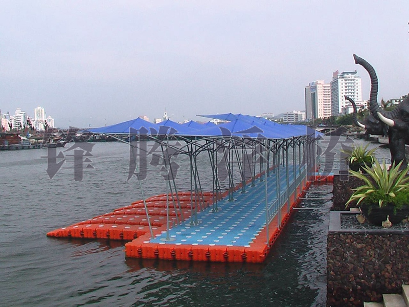 甘肅隴西水上浮橋