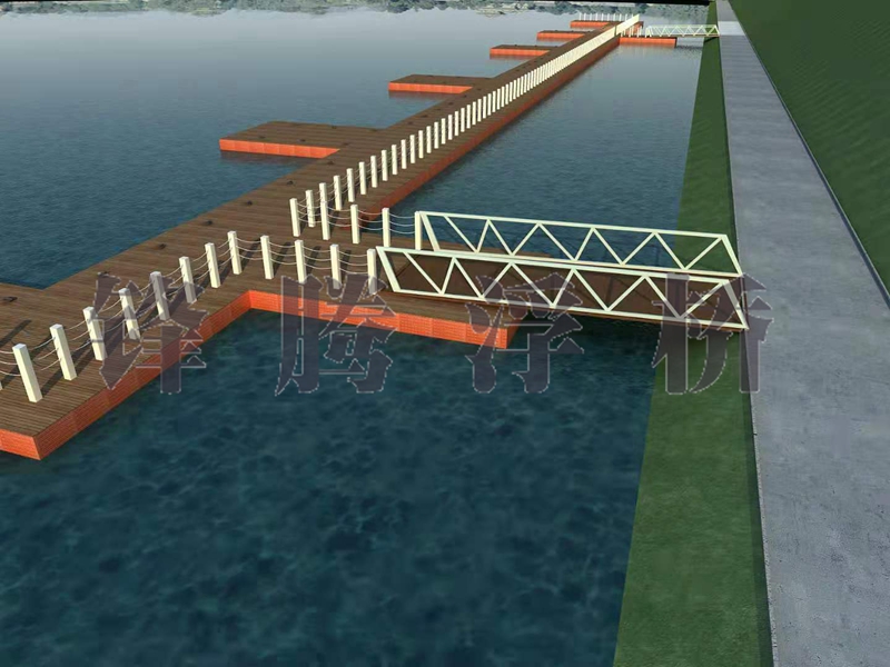 渭南桃花源浮動碼頭效果圖